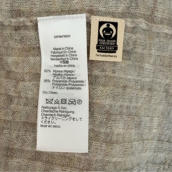 NWT Madewell Alpaca-Blend Mockneck Sweater Heather Stone - Picture 7 of 8